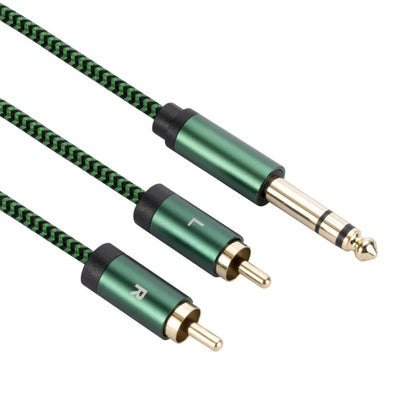 6.35mm Male to Dual RCA Female Audio Adapter Cable, Length:2m(Green) - RCA Cable by buy2fix | Online Shopping UK | buy2fix