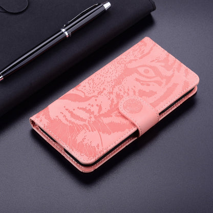 For Redmi K70 / K70 Pro Tiger Embossing Pattern Flip Leather Phone Case(Pink) - K70 Cases by buy2fix | Online Shopping UK | buy2fix