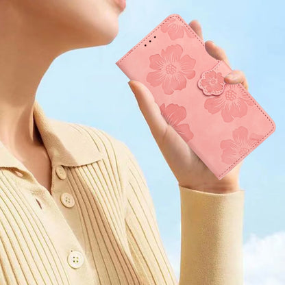 For Samsung Galaxy S25 Ultra 5G Flower Embossing Pattern Leather Phone Case(Pink) - Galaxy S25 Ultra 5G Cases by buy2fix | Online Shopping UK | buy2fix