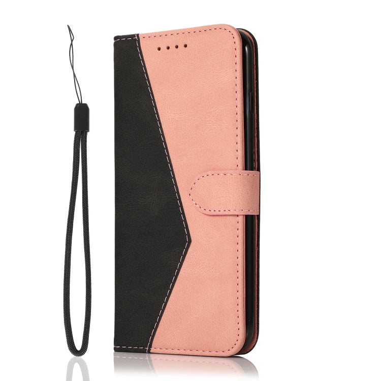 For Samsung Galaxy S25 Ultra 5G Dual-color Stitching Leather Phone Case(Black Rose Gold) - Galaxy S25 Ultra 5G Cases by buy2fix | Online Shopping UK | buy2fix