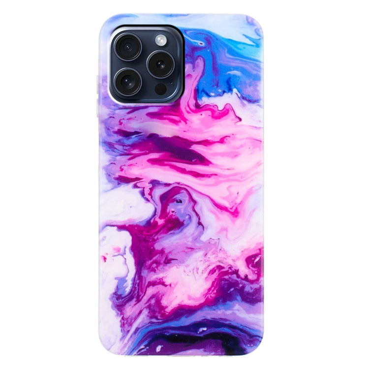 For iPhone 16 Pro Max IMD Marble TPU Phone Case(Red) - iPhone 16 Pro Max Cases by buy2fix | Online Shopping UK | buy2fix