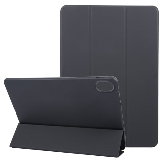 For Huawei MatePad 11.5 S GEBEI 3-folding Holder Shockproof Flip Leather Tablet Case(Black) - Huawei by GEBEI | Online Shopping UK | buy2fix