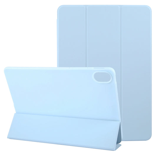 For Huawei MatePad 11.5 S GEBEI 3-folding Holder Shockproof Flip Leather Tablet Case(Sky Blue) - Huawei by GEBEI | Online Shopping UK | buy2fix