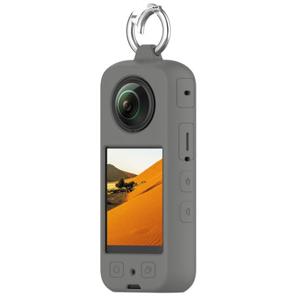 For Insta 360 X4 Portable Silicone Protective Case(Dark Grey) - Case & Bags by buy2fix | Online Shopping UK | buy2fix