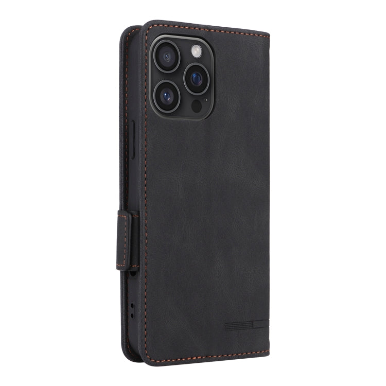 For iPhone 16 Pro Max Magnetic Clasp Leather Phone Case(Black) - iPhone 16 Pro Max Cases by buy2fix | Online Shopping UK | buy2fix