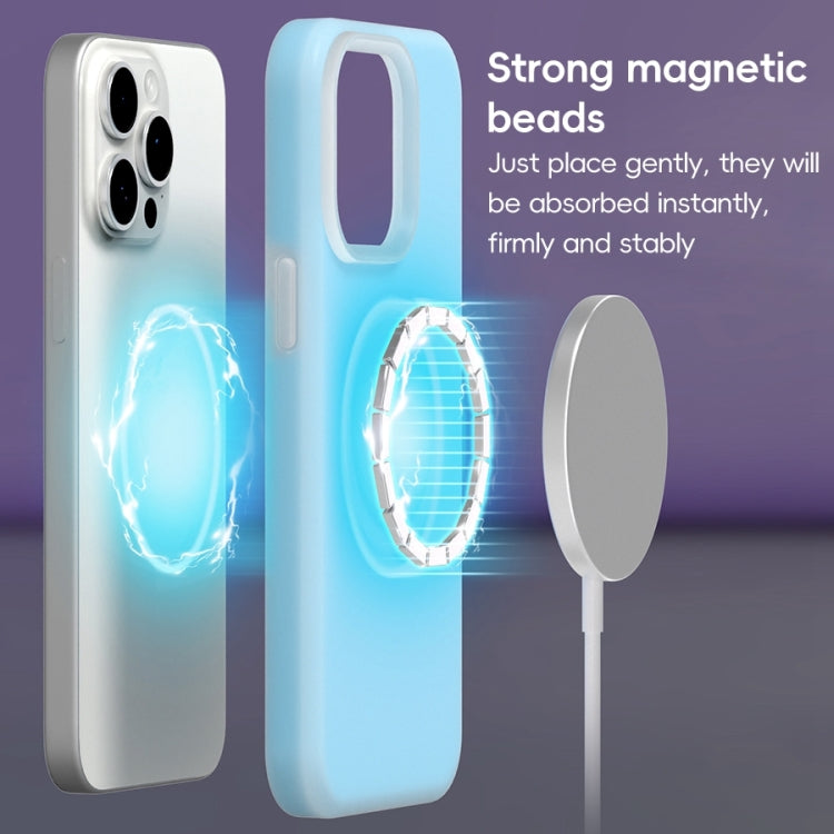 For iPhone 16 Pro Max Jelly Liquid Silicone MagSafe Magnetic Phone Case(Berry Powder) - iPhone 16 Pro Max Cases by buy2fix | Online Shopping UK | buy2fix