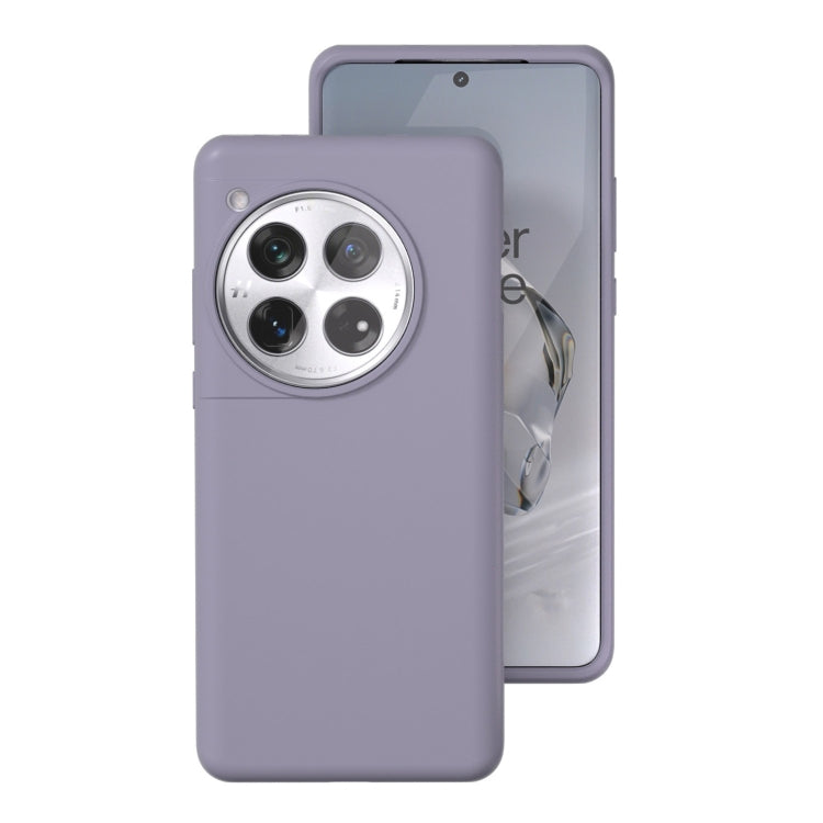 For OnePlus 12 All-inclusive Liquid Silicone Phone Case(Lavender Gray) - OnePlus Cases by buy2fix | Online Shopping UK | buy2fix