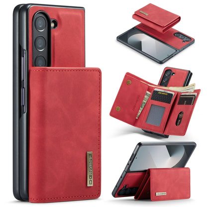 For Samsung Galaxy Z Fold6 DG.MING M1 Series 3-Fold Multi Card Wallet + Magnetic Phone Case(Red) - Galaxy Z Fold6 5G Cases by DG.MING | Online Shopping UK | buy2fix