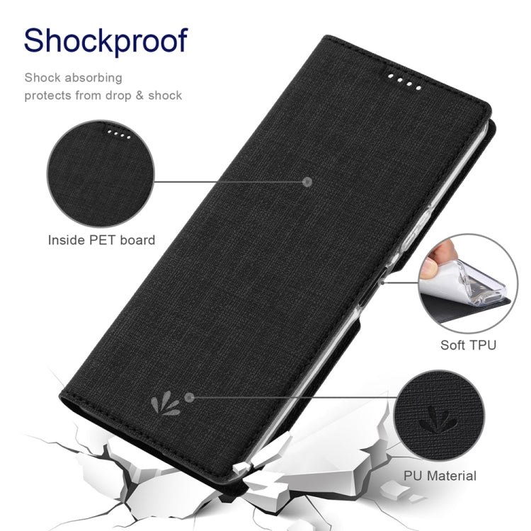 For Sharp Aquos Wish4 ViLi DMX Series TPU + PU Leather Magnetic Phone Case(Black) - More Brand by ViLi | Online Shopping UK | buy2fix