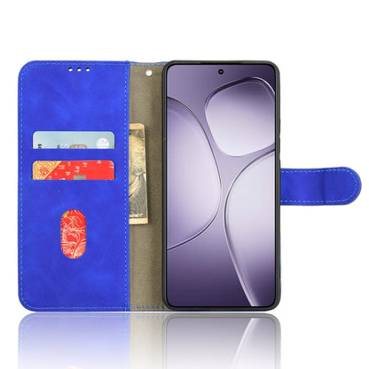 For Redmi K70 Ultra Skin Feel Magnetic Flip Leather Phone Case(Blue) - Xiaomi Cases by buy2fix | Online Shopping UK | buy2fix