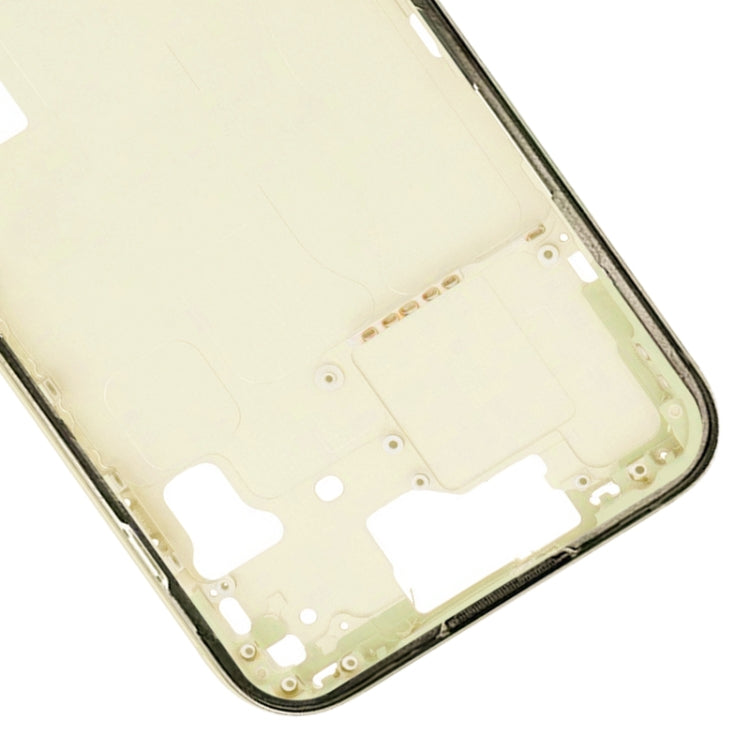 For iPhone 15 Middle Frame Bezel Plate with Side Keys + Card Tray, Version:China Version(Yellow) - LCD Related Parts by buy2fix | Online Shopping UK | buy2fix