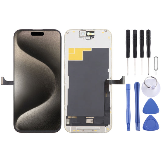 For iPhone 15 Pro YK OLED LCD Screen with Digitizer Full Assembly, Remove IC Need Professional Repair - LCD Related Parts by buy2fix | Online Shopping UK | buy2fix