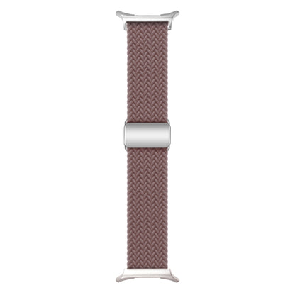 For Samsung Galaxy Watch Ultra 47mm Nylon Loop Magnetic Buckle Watch Band(Smoke Purple) - Watch Bands by buy2fix | Online Shopping UK | buy2fix