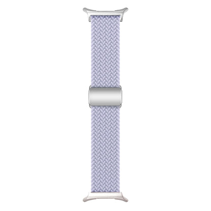 For Samsung Galaxy Watch Ultra 47mm Nylon Loop Magnetic Buckle Watch Band(Fog Purple) - Watch Bands by buy2fix | Online Shopping UK | buy2fix