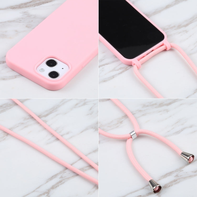 For iPhone 16 Pro Candy Colors TPU Protective Phone Case with Lanyard (Pink) - iPhone 16 Pro Cases by buy2fix | Online Shopping UK | buy2fix