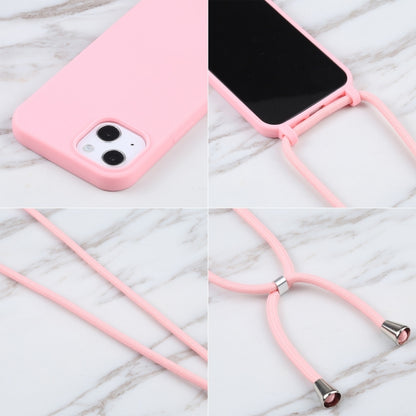 For iPhone 16 Pro Candy Colors TPU Protective Phone Case with Lanyard (Pink) - iPhone 16 Pro Cases by buy2fix | Online Shopping UK | buy2fix