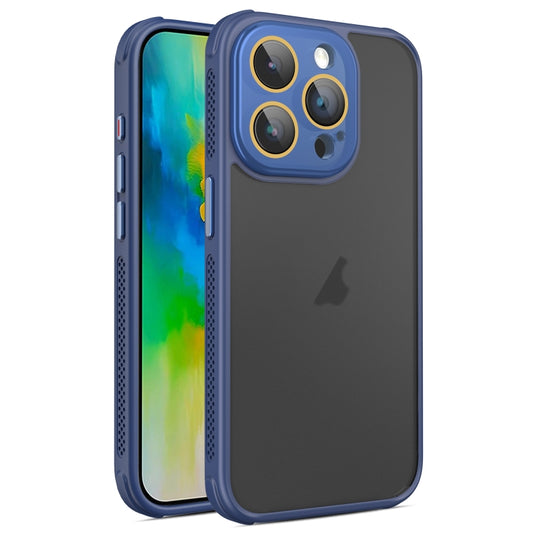 For iPhone 16 Pro Side Cooling Skin Feel Frosted Phone Case(Blue) - iPhone 16 Pro Cases by buy2fix | Online Shopping UK | buy2fix