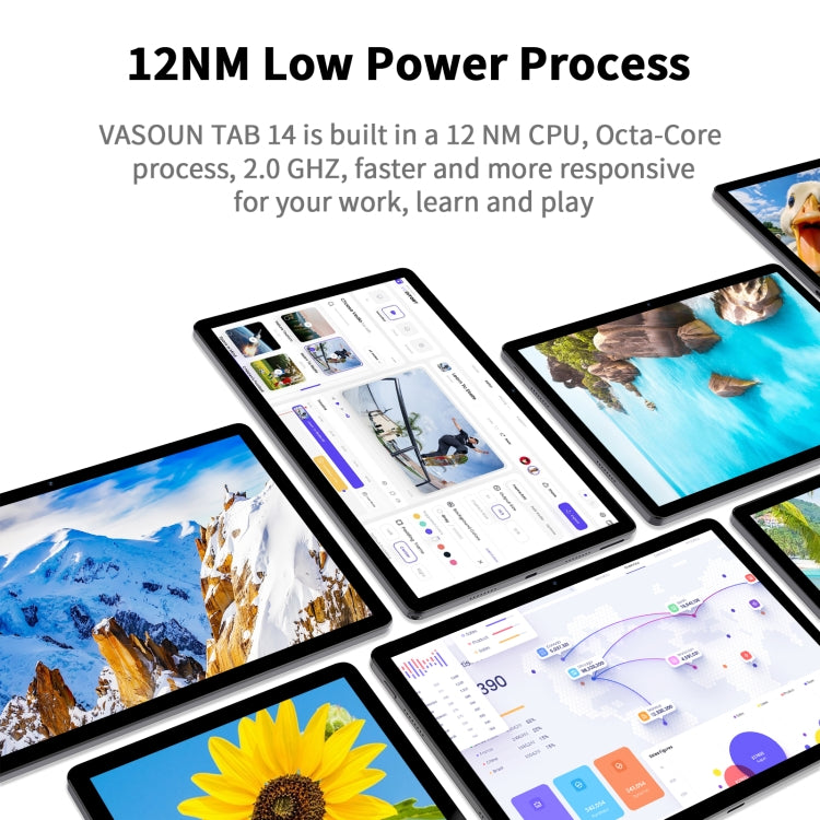 VASOUN M60 4G LTE Tablet, 6GB+128GB, 11 inch, Android 13 UNISOC T606 Octa Core CPU, Global Version with Google Play(Grey) - Other by VASOUN | Online Shopping UK | buy2fix