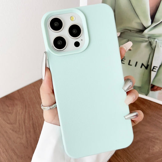 For iPhone 16 Pro Max Leather Texture TPU Full Coverage Phone Case(Green) - iPhone 16 Pro Max Cases by buy2fix | Online Shopping UK | buy2fix