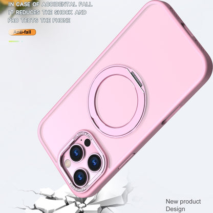 For iPhone 16 Pro Wing Series MagSafe Magnetic Ring Holder Phone Case(Pink) - iPhone 16 Pro Cases by buy2fix | Online Shopping UK | buy2fix