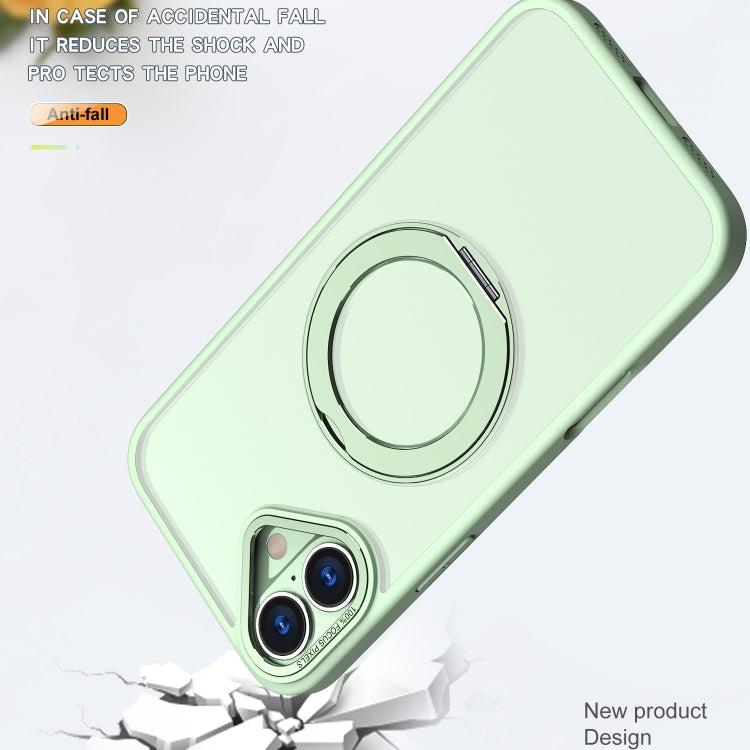 For iPhone 16 Wing Series MagSafe Magnetic Ring Holder Phone Case(Avocado Green) - iPhone 16 Cases by buy2fix | Online Shopping UK | buy2fix