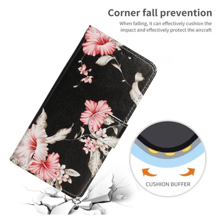 For iPhone 16 Plus Colored Drawing Marble Pattern Leather Phone Case(Azalea) - iPhone 16 Plus Cases by buy2fix | Online Shopping UK | buy2fix