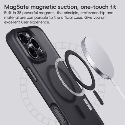 For iPhone 16 Pro Max Frosted MagSafe Magnetic Phone Case(Black) - iPhone 16 Pro Max Cases by buy2fix | Online Shopping UK | buy2fix