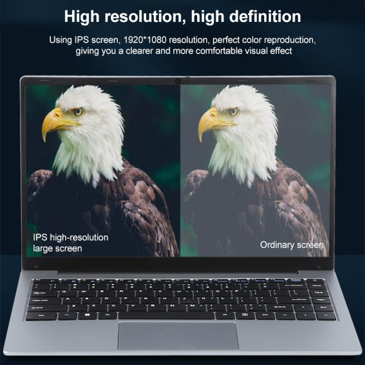 14 inch Windows 11 Laptop, 16GB+256GB, Gen 4th Intel Core i5 CPU, 180 Degree Rotation Axis(Silver) - Others by buy2fix | Online Shopping UK | buy2fix