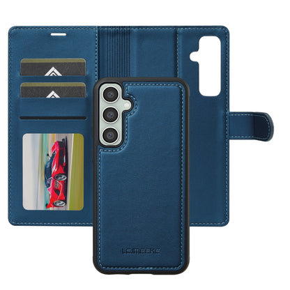 For Samsung Galaxy A35 5G LC.IMEEKE L2 Series Detachable Magsafe PU Phone Case with Lanyard(Blue) - Galaxy Phone Cases by LC.IMEEKE | Online Shopping UK | buy2fix