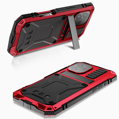 For iPhone 16 Plus R-JUST Life Waterproof Dustproof Shockproof Phone Case(Red) - iPhone 16 Plus Cases by R-JUST | Online Shopping UK | buy2fix