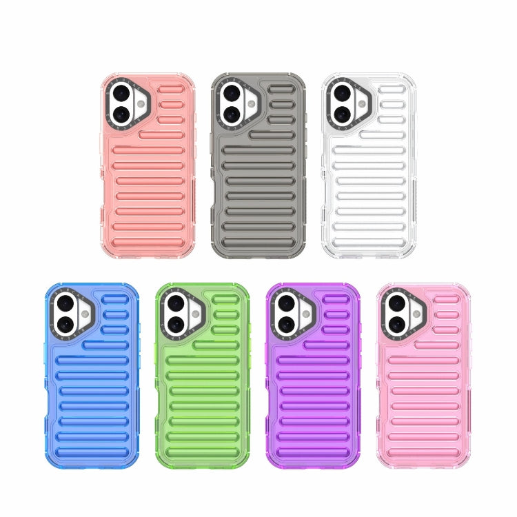 For iPhone 16 Plus High Transparency TPU Hybrid PC Airbag Phone Case(Transparent) - iPhone 16 Plus Cases by buy2fix | Online Shopping UK | buy2fix