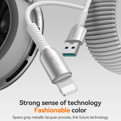 JOYROOM S-A51 Cutting-Edge Series 3A Fast Charging Data Cable, USB-A to 8 Pin Cable, Length: 1.2m(Light Gray) - Normal Style Cable by JOYROOM | Online Shopping UK | buy2fix