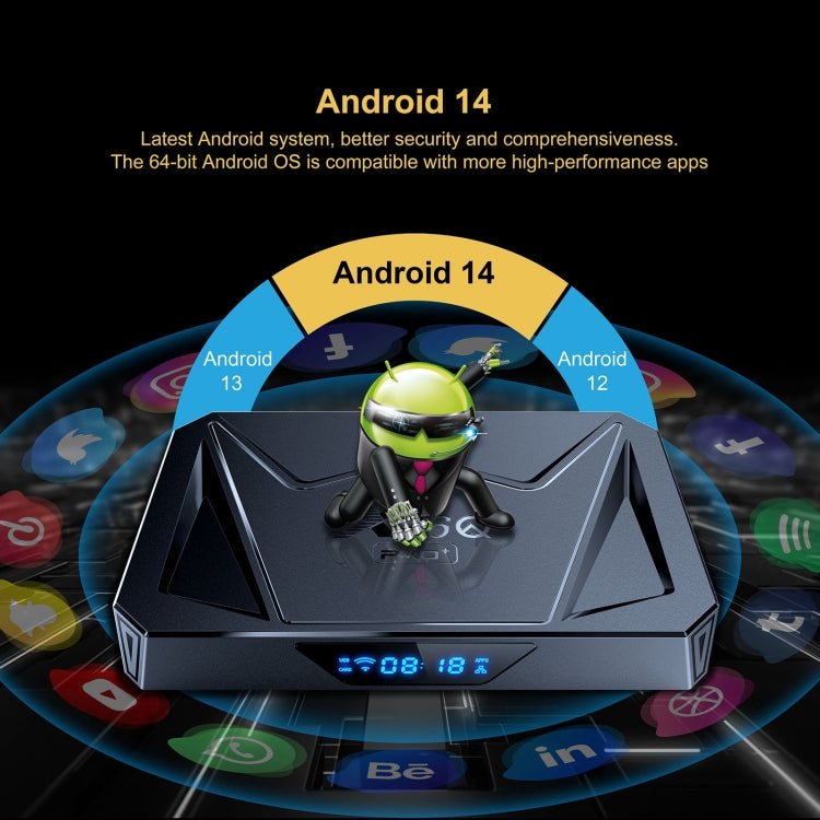 X96Q Pro+ Cortex-A55 Android 14 Octa-core CPU 4K HD Internet Set-top Box, RAM:2GB+16GB(UK Plug) - Others by buy2fix | Online Shopping UK | buy2fix