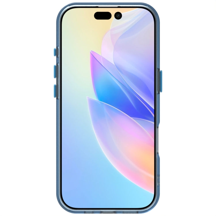 For iPhone 16 Pro Candy PC Hybrid TPU Shockproof Phone Case(Blue) - iPhone 16 Pro Cases by buy2fix | Online Shopping UK | buy2fix