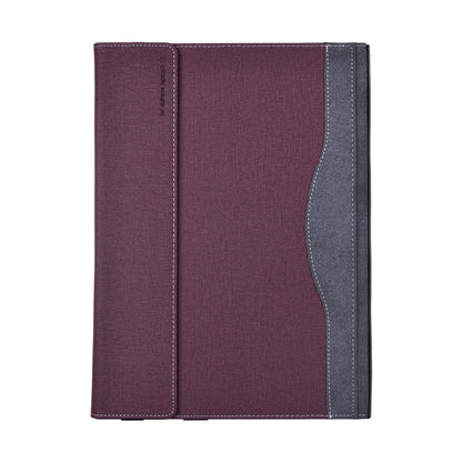 For MicroSoft Surface Laptop 7 13.8 inch Cloth Texture Laptop Leather Protective Case(Wine Red) - Screen & Keyboard Cover by buy2fix | Online Shopping UK | buy2fix