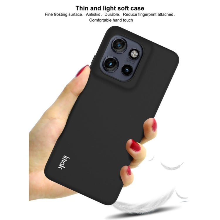 For Motorola Moto S50 5G IMAK UC-3 Series Shockproof Frosted TPU Phone Case(Black) - Motorola Cases by imak | Online Shopping UK | buy2fix