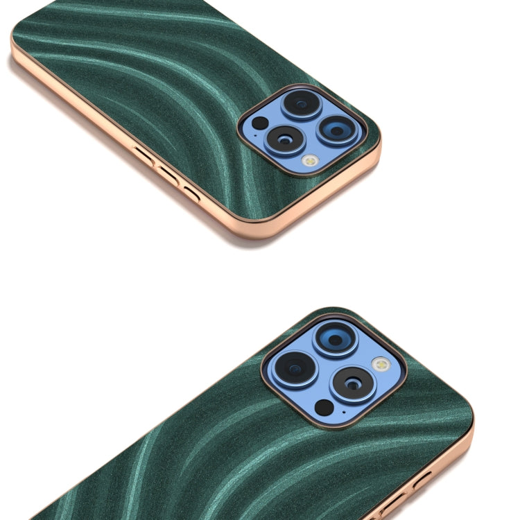 For iPhone 16 Pro Max Nano Electroplating Galactic Pattern Protective Phone Case(Green) - iPhone 16 Pro Max Cases by buy2fix | Online Shopping UK | buy2fix