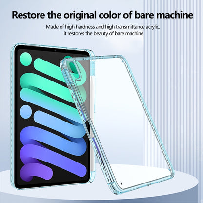 For iPad Air 11 2024 / 2022 10.9 Acrylic Hybrid TPU Tablet Case with Pen Slot(Light Blue) - iPad Air 11 2024 Cases by buy2fix | Online Shopping UK | buy2fix