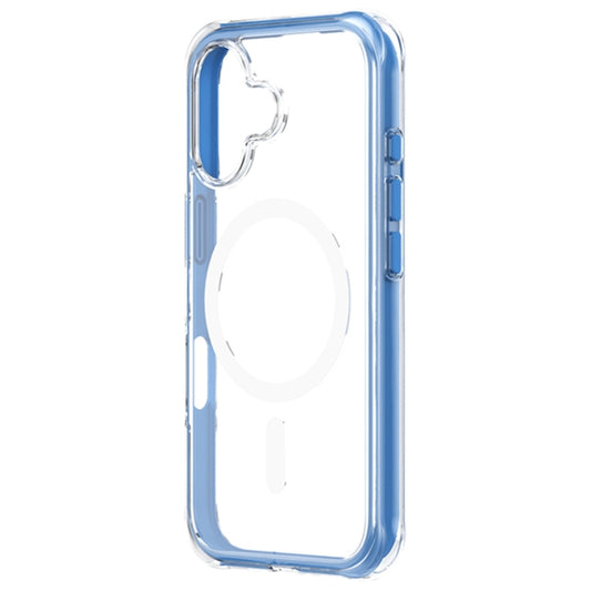 For iPhone 16 Plus ZGA Colorful Airbag Magsafe PC Hybrid TPU Phone Case(Blue) - iPhone 16 Plus Cases by ZGA | Online Shopping UK | buy2fix