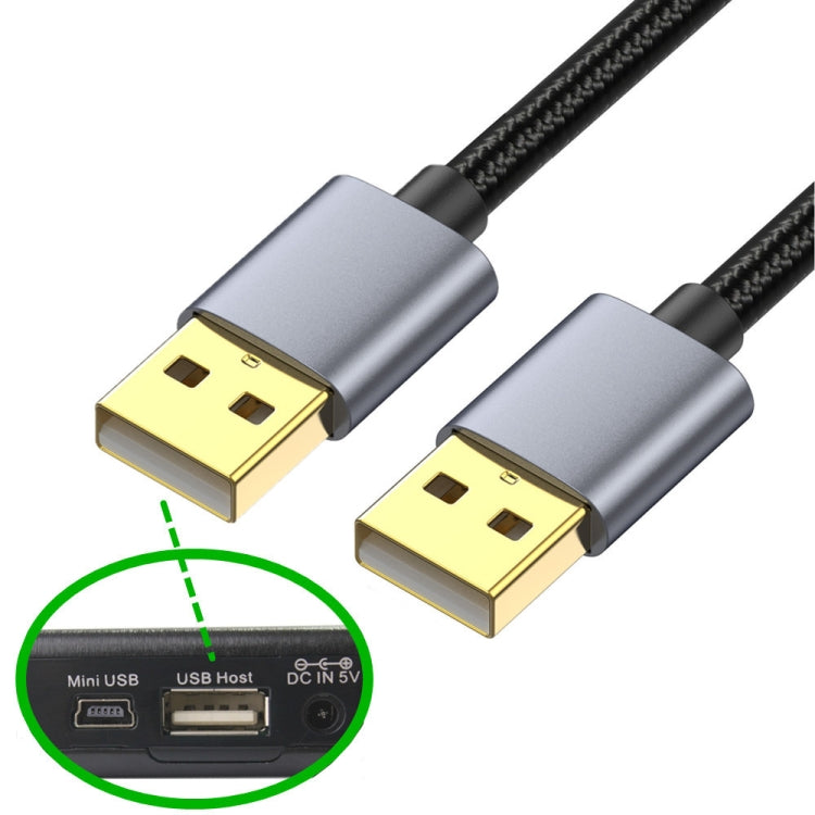 USB2.0 Male to Male Extension Data Charging Cable, Length:0.3m - USB Cable by buy2fix | Online Shopping UK | buy2fix