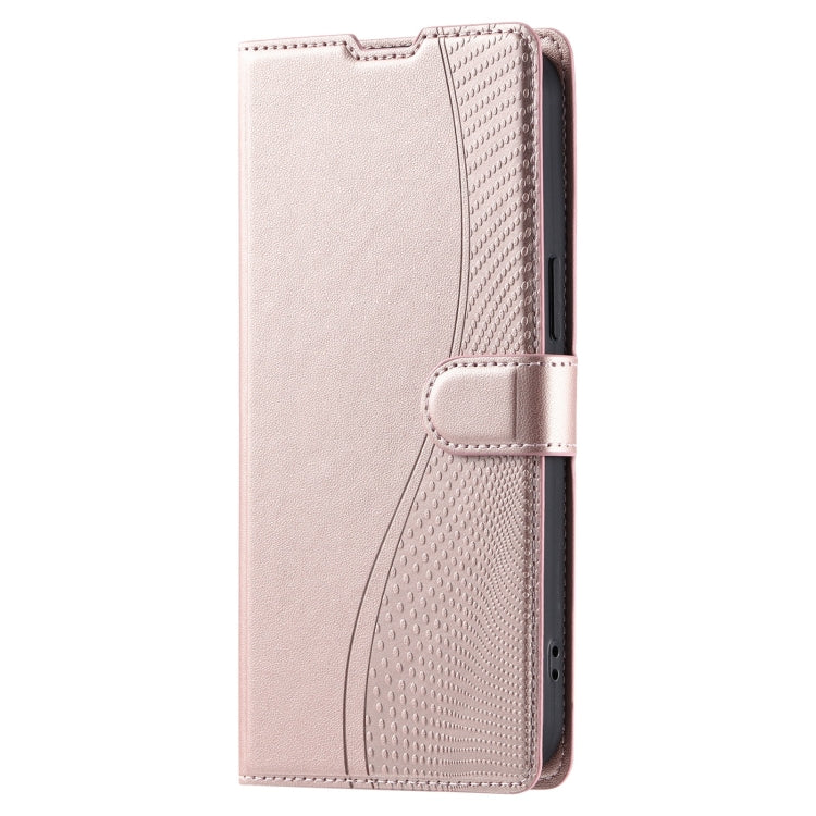 For Redmi K70 Voltage Ultra-thin Dot Leather Phone Case(Rose Gold) - K70 Cases by buy2fix | Online Shopping UK | buy2fix