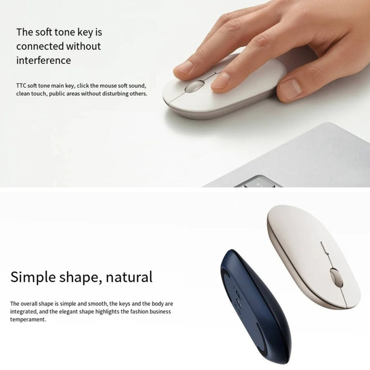 Original Xiaomi XMBXSB01YM Bluetooth Dual Mode Silent Portable Mouse 3(Gold) - Wireless Mice by Xiaomi | Online Shopping UK | buy2fix