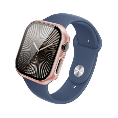 For Apple Watch Series 10 42mm imak Integrated Watch Case with Film(Rose Gold) - Watch Cases by imak | Online Shopping UK | buy2fix