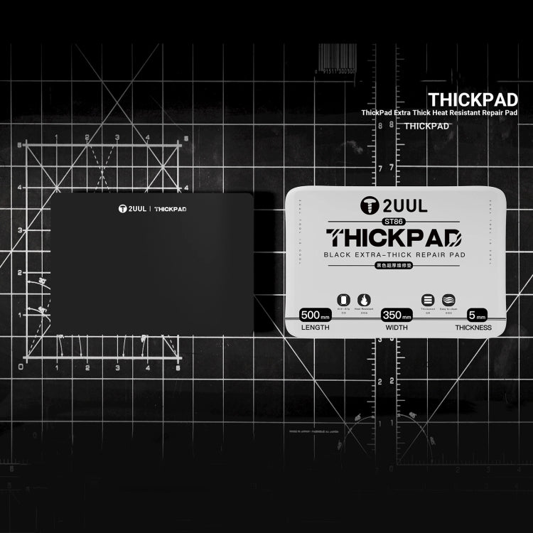 2UUL ST86 50x35cm Extra Thick Heat-Resistant Anti-static Silicone Pad - Working Mat by 2UUL | Online Shopping UK | buy2fix