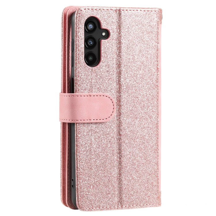 For Samsung Galaxy S25 5G Nine Card Zipper Bag Leather Phone Case with Lanyard(Pink) - Galaxy S25 5G Cases by buy2fix | Online Shopping UK | buy2fix