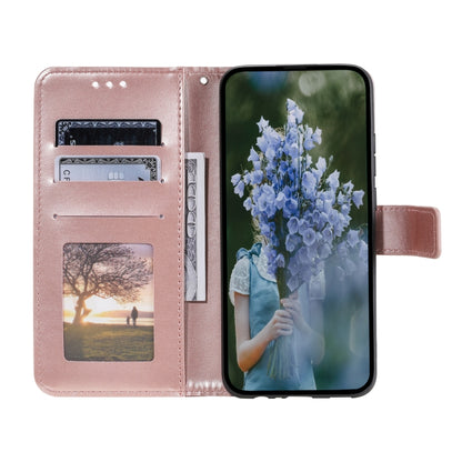 For Samsung Galaxy S25 Ultra 5G Totem Flower Embossed Leather Phone Case(Rose Gold) - Galaxy S25 Ultra 5G Cases by buy2fix | Online Shopping UK | buy2fix