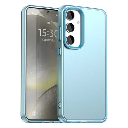 For Samsung Galaxy S25+ 5G Candy PC Hybrid TPU Shockproof Phone Case(Blue) - Galaxy S25+ 5G Cases by buy2fix | Online Shopping UK | buy2fix