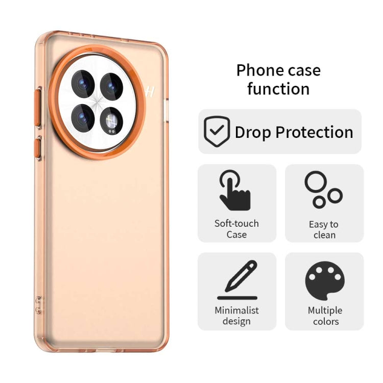 For OnePlus 13 Candy PC Hybrid TPU Shockproof Phone Case(Orange) - OnePlus Cases by buy2fix | Online Shopping UK | buy2fix