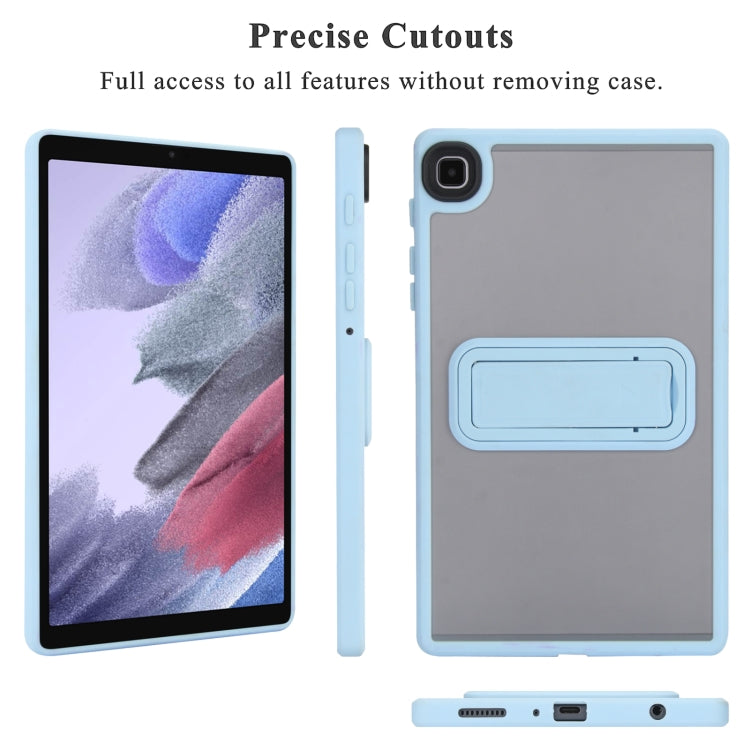 For Samsung Galaxy Tab S6 Lite P610 / P615 Skin Feel Holder PC Hybrid TPU Tablet Case(Light Blue) - Tab S6 Lite P610 / P615 by buy2fix | Online Shopping UK | buy2fix