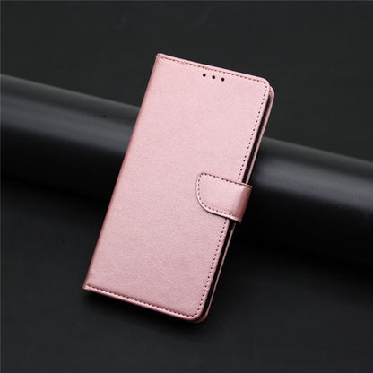 For iPhone 16 Calf Texture Buckle Flip Leather Phone Case(Rose Gold) - iPhone 16 Cases by buy2fix | Online Shopping UK | buy2fix